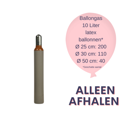 Heliumcilinder Ballongas 200 bar 10 liter Verhuur