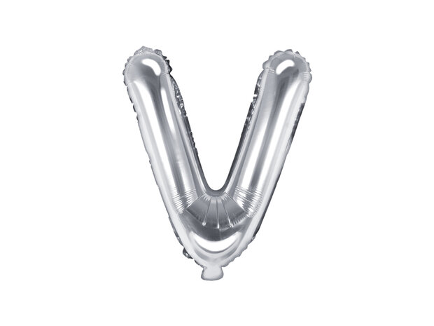 Mooideco - letter zilver - V