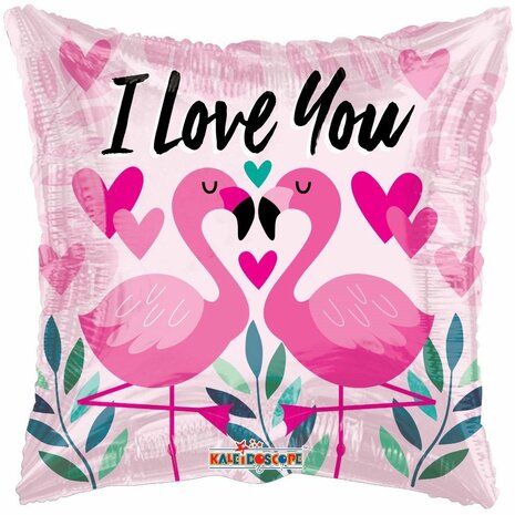 Mooideco - Love ballonnen - I Love You Flamingo