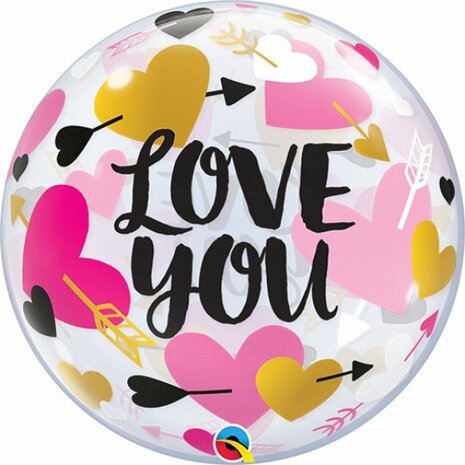 Mooideco - Love you hearts &amp; arrows bubble