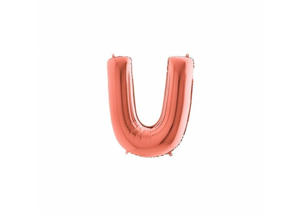 Mooideco - letter rose goud - U