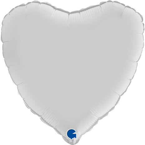 Heart - Satin white - 18 inch - Grabo (1)