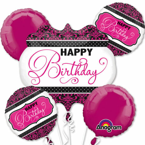 Mooideco - Set - Happy Birthday - pink