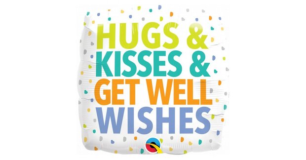 Mooideco - Hugs &amp; Kisses &amp; Get Well Wishes - 18 inch. 