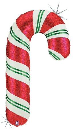 Mooideco - Candy Cane - Rood - 41 inch - Betallic