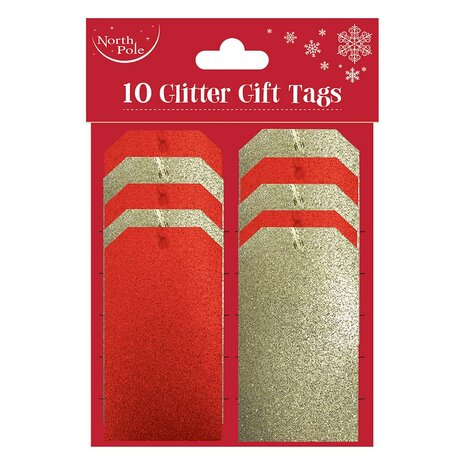 Mooideco - Cadeau Tags - Rood &amp; Goud