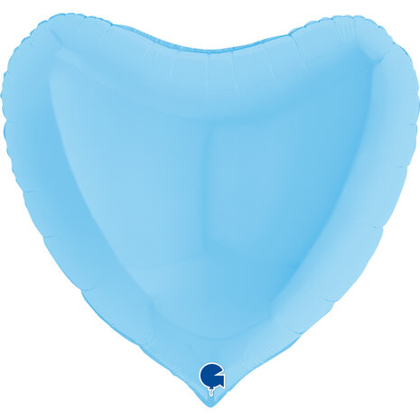 Mooideco - Heart Matte Blue - 36 inch - Grabo 