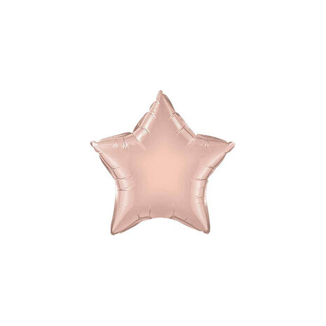 Mooideco - Ster Rose Gold - 9 inch - Qualatex - 5 stuks 