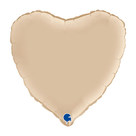 Mooideco - Heart Satin Cream - 18 inch - Grabo 