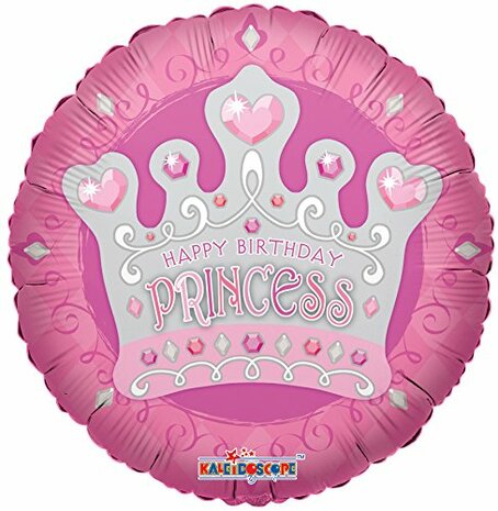 Mooideco - Happy Birthday - Princess Tiara - 18 inch - Kaleidoscope 