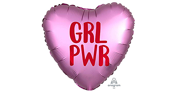 Mooideco - GRL PWR - Heart shaped - 18 inch - Anagram 