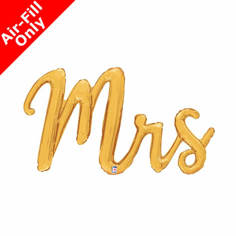 Mooideco - Mrs. - letterset - 39 inch -Betallic 