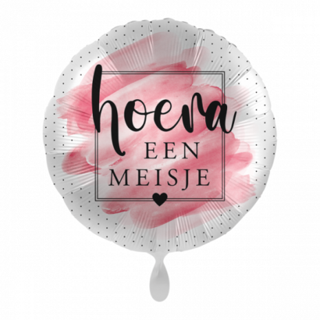 Mooideco - Hoera een meisje - verf - 18 inch - Everloon 