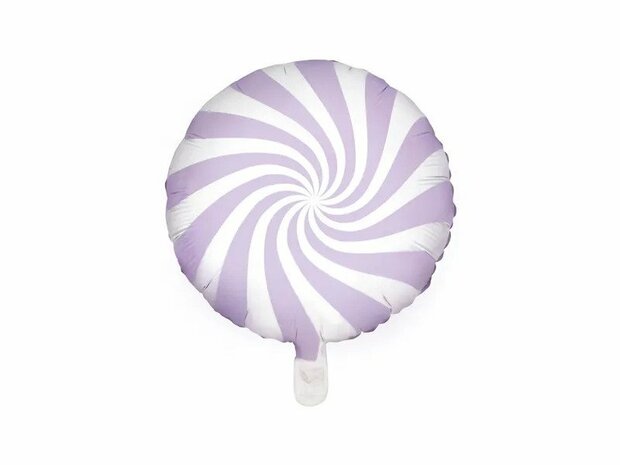 Candy swirl - Light Lilac - 18 inch - Partydeco (1)