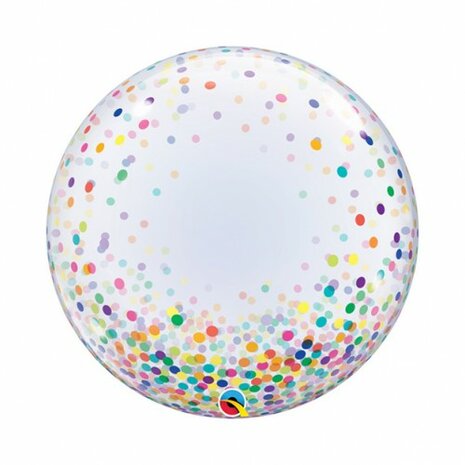 Mooideco - Multicolor confetti - Bubble - 24 inch - Qualatex 