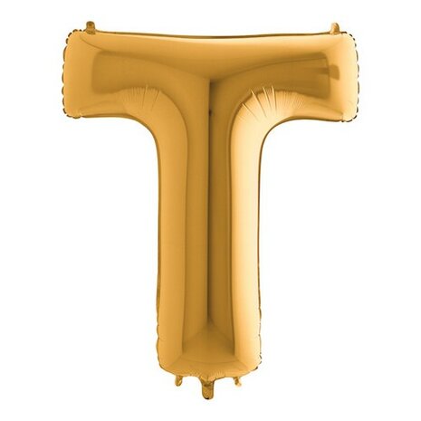 Mooideco - letter goud T - 26 inch - Grabo (1)