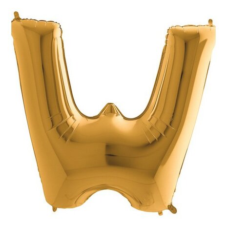 Mooideco - letter goud W - 26 inch - Grabo (1)