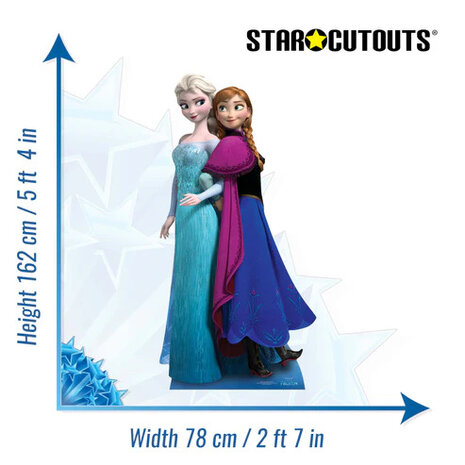 Mooideco - Cut out Frozen Anna en Elsa