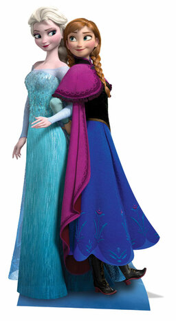 Mooideco - Cut out Frozen Anna en Elsa