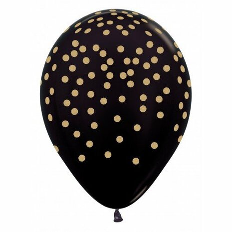 R12 - Confetti - Gold Print - Black- Sempertex (25)