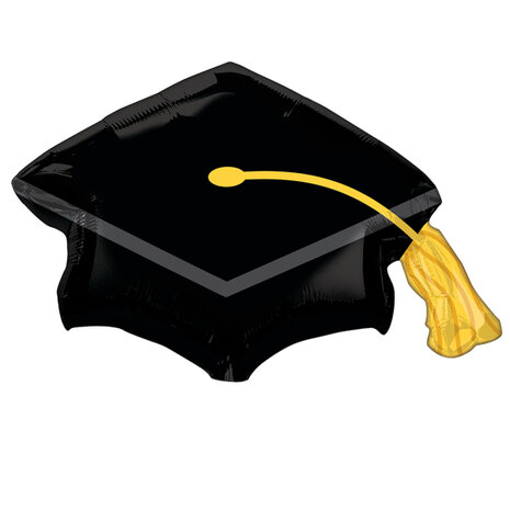 Mooideco - Black Grad Cap - 31 inch - Anagram (1)