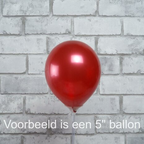 Mooideco - hart ballonnen latex 14 inch Reflex red