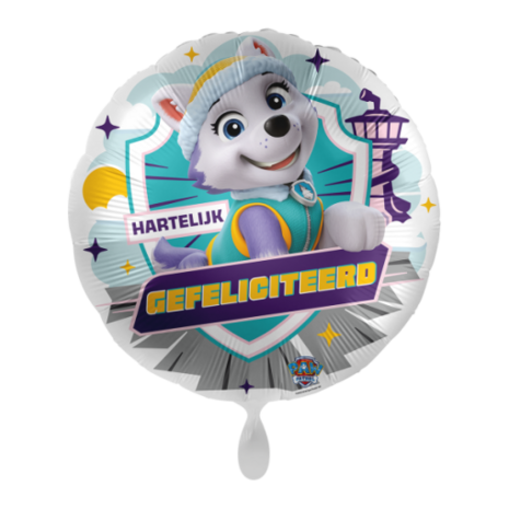 Mooideco - Gefeliciteerd Everest Paw Patrol - 18 inch - everloon (1)