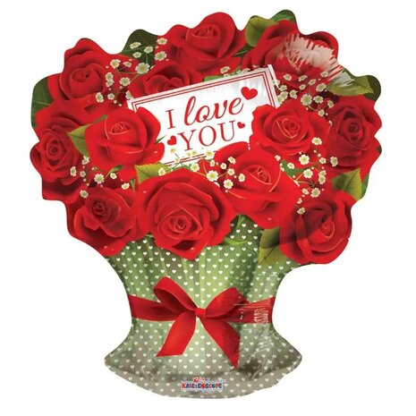 Mooideco - I love you roses - 18 inch - Kaleidoscope