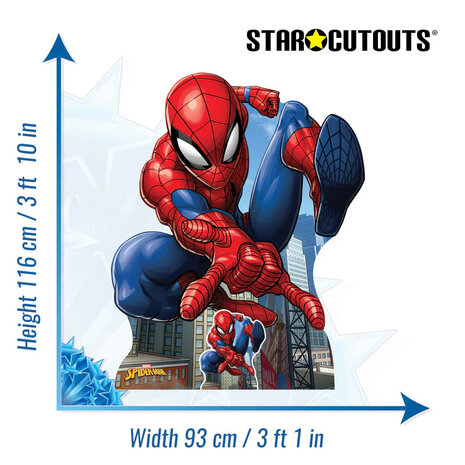 Mooideco - Cut out Spiderman 116CM