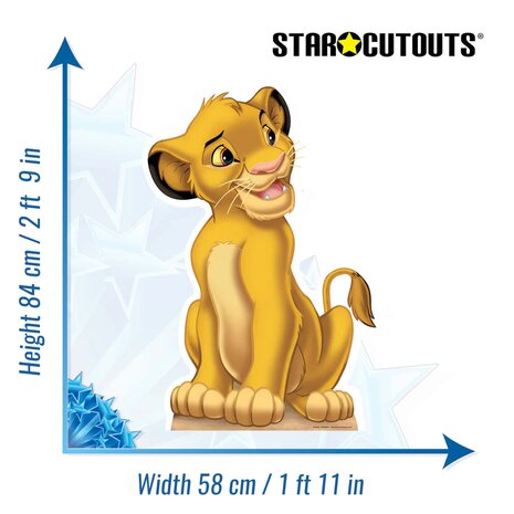 Mooideco - Cut out Lion King Simba 84 cm