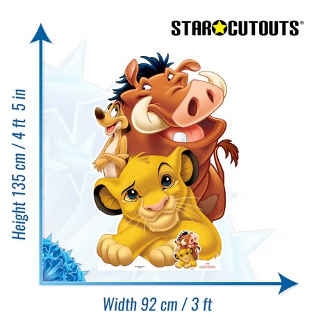 Mooideco - Cut out Lion King 135 cm