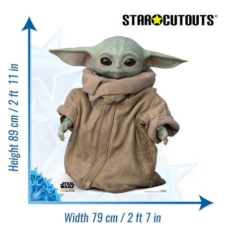 Mooideco - Cut out Star Wars Baby Yoda 89 cm