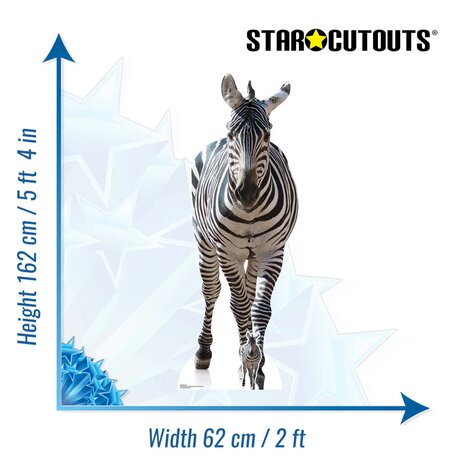 Mooideco - Cut out Zebra 162 cm