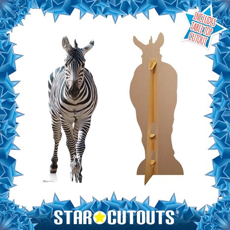 Mooideco - Cut out Zebra 162 cm