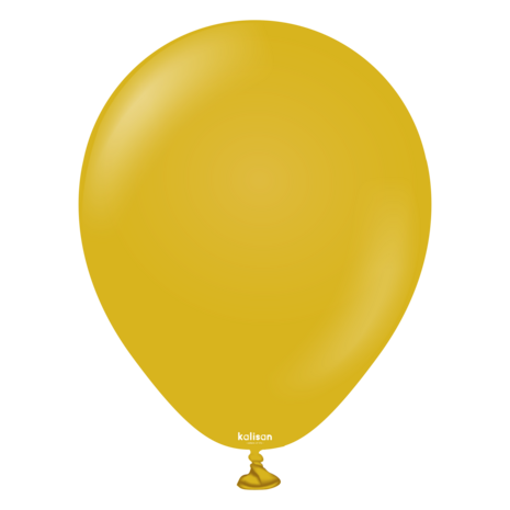 Mooideco - Kalisan Retro Mustard - 5 inch ballonnen