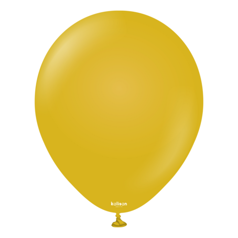 Mooideco - Kalisan Retro Mustard - 12 inch ballonnen