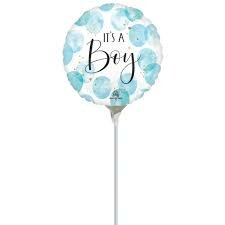 Mooideco - Watercolor Blue - Baby Boy - 9 inch - Anagram (1)