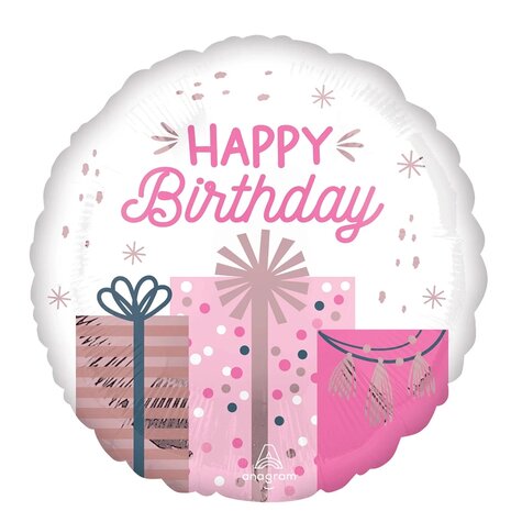 Mooideco - Pastel Birthday - Happy birthday - 18 inch - Anagram (1)