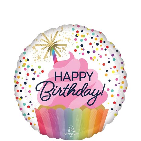 Mooideco - Confetti Sprinkles Birthday - Happy birthday - 18 inch - Anagram (1)