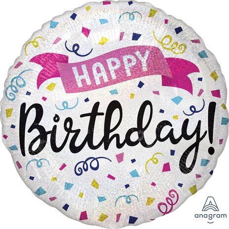 Mooideco - Sparkle Banner - Happy birthday - 18 inch - Anagram (1)