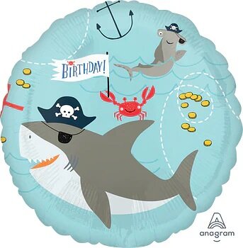 Mooideco - Pirate Ahoy - Happy birthday - 18 inch - Anagram (1)