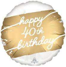 Mooideco - Golden Age - Happy birthday 40 jaar - 18 inch - Anagram (1)