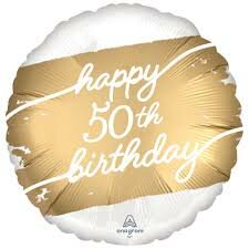 Mooideco - Golden Age - Happy birthday 50 jaar - 18 inch - Anagram (1)