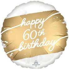 Mooideco - Golden Age - Happy birthday 60 jaar - 18 inch - Anagram (1)