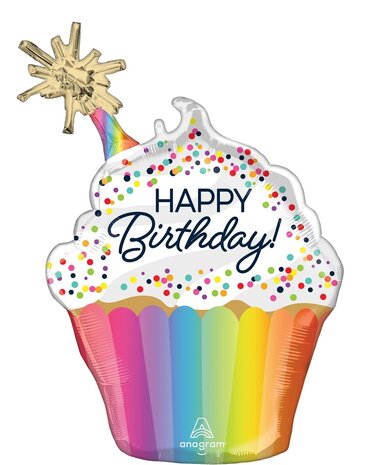 Mooideco - Confetti Sprinkles Birthday - Happy birthday - 31 inch - Anagram (1)