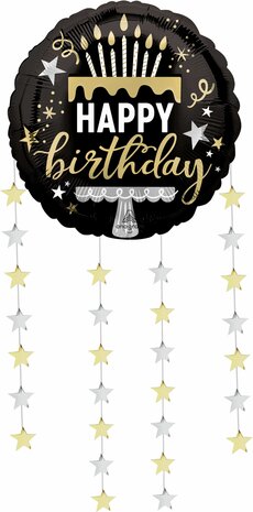 Mooideco - Drop-A-Line Dangling Birthday Stars - Happy birthday - 24 inch - Anagram (1)