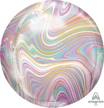 Mooideco - Orbz - marble pastel - Anagram ballonnen