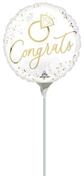 Mooideco - Gold Wedding Congrats - Huwelijk - 9 inch - Anagram (1)