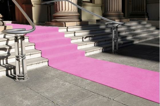 Roze loper per meter