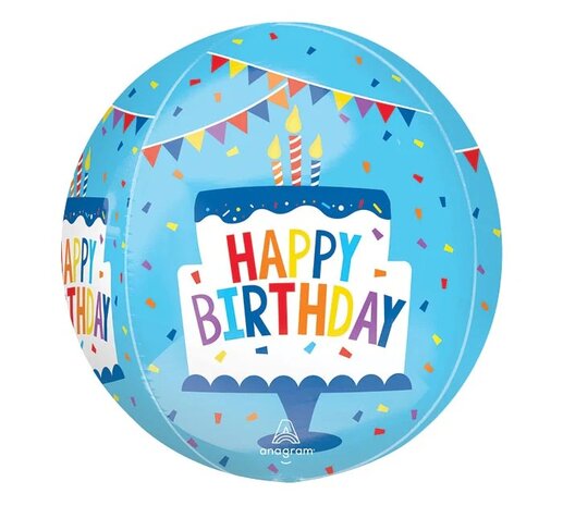 Mooideco - Orbz - Tiered Cake - Happy Birthday - 16 inch - G20 Anagram (1)